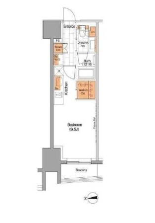 ザ・パークハビオ上野の物件間取画像